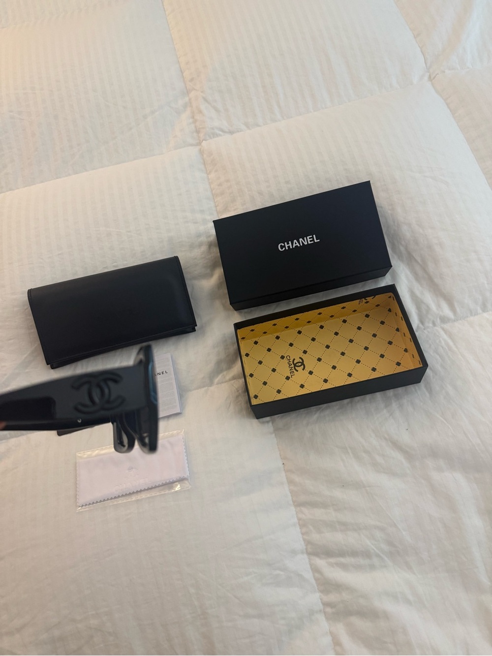 Chanel Black Square Sunglasses - Iconic Designer Women’s Shades - Picture 2 of 8